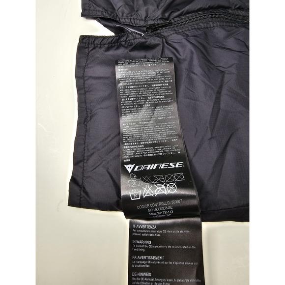 Ducati Dainese Jacket Liner Only Size EU 46 Full Zip Motorcycle Gear - Picture 5 of 11